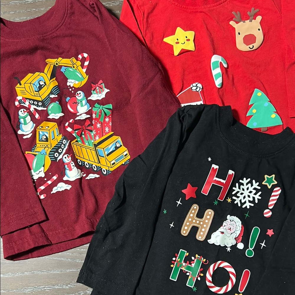 Festive Kids' Long Sleeve Shirts (3)